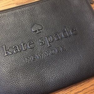 NWOT Kate Spade New York Leather Clutch/Pouch  Black